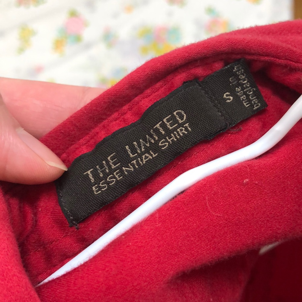 Popping Red Button-up Shirt - Picture 5 of 6